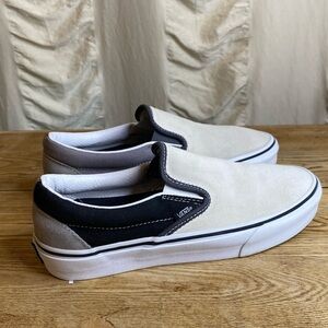 Vans Classic Slip On Mix & Match Sneakers Black and White Women 9 Men 7.5